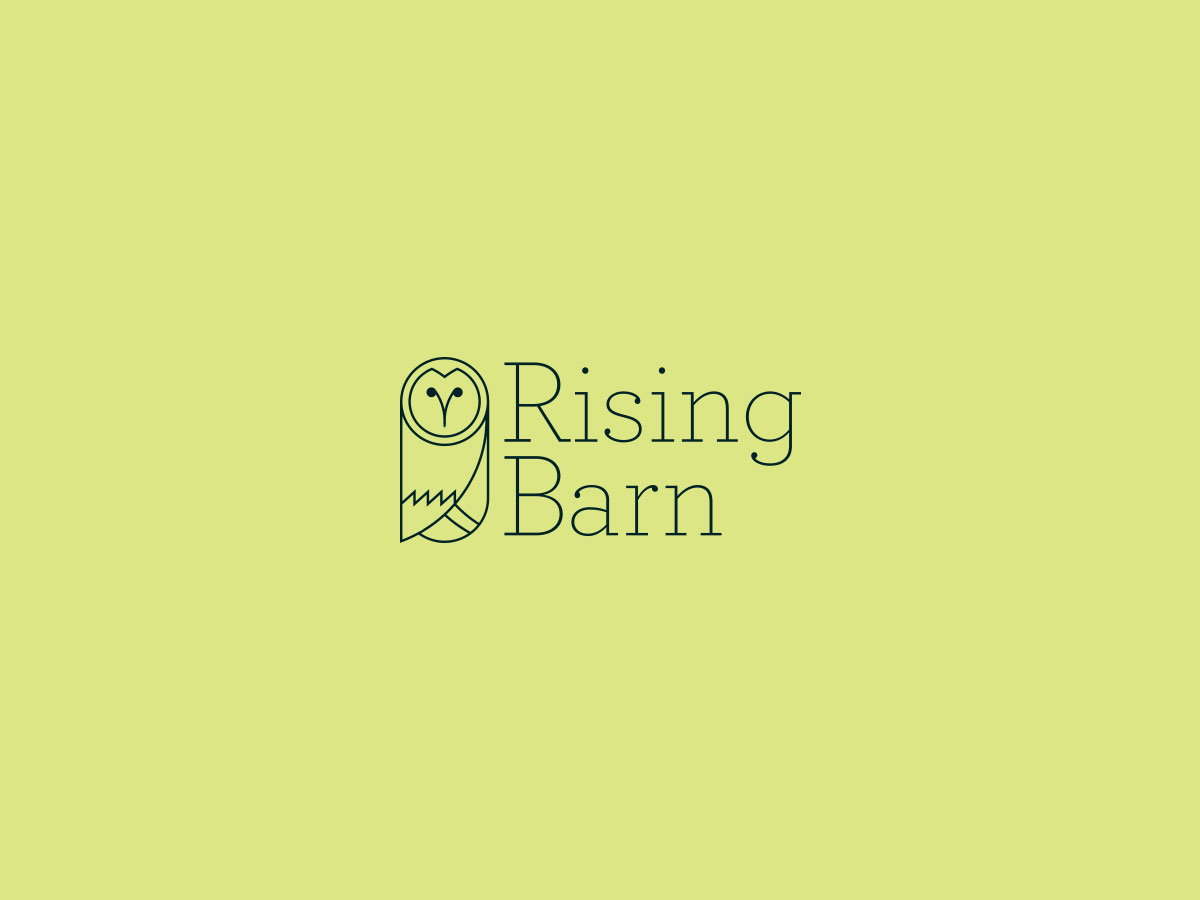 Rising Barn logo designed by Heavy Heavy