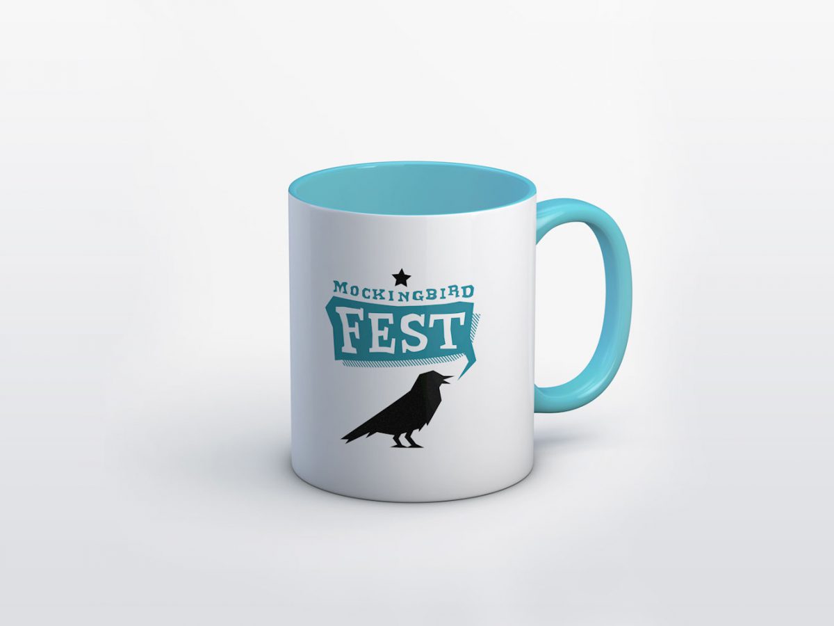 Mockingbird Fest 2016 coffee mug designed by Heavy Heavy