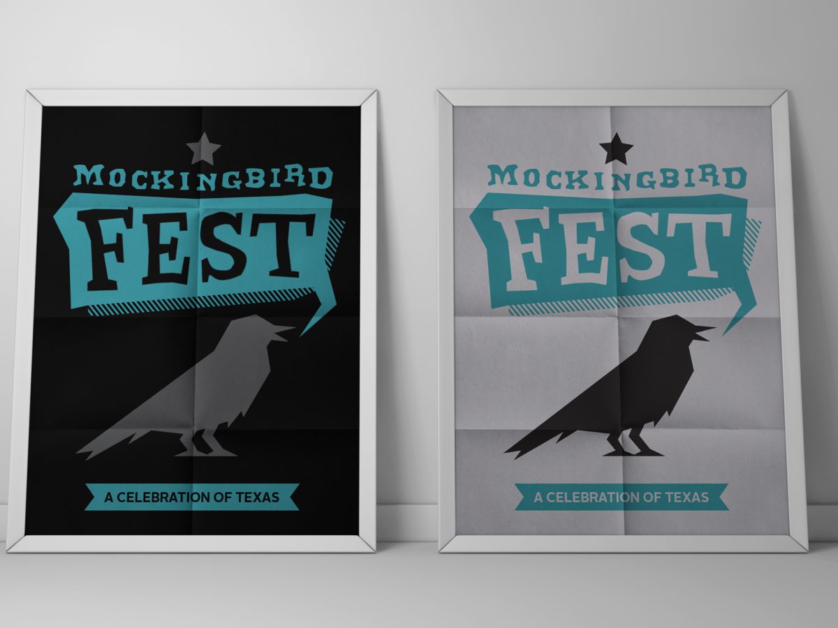 Mockingbird Fest Poster designed by Heavy Heavy