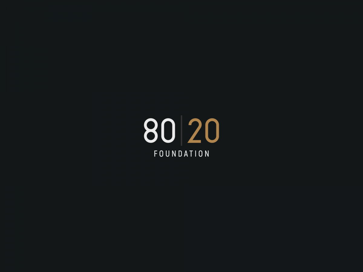 80|20 Foundation Logo designed by Heavy Heavy