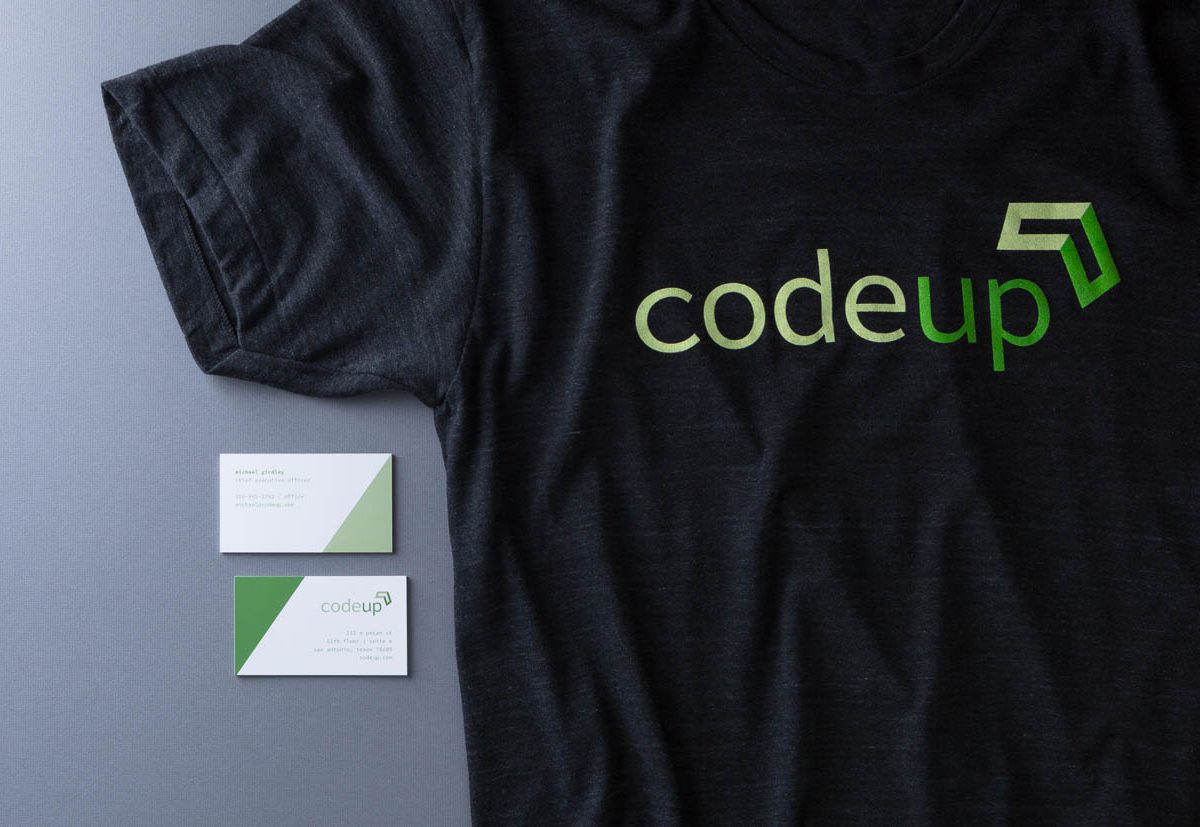 Codeup T-shirt & Business Card by Heavy Heavy