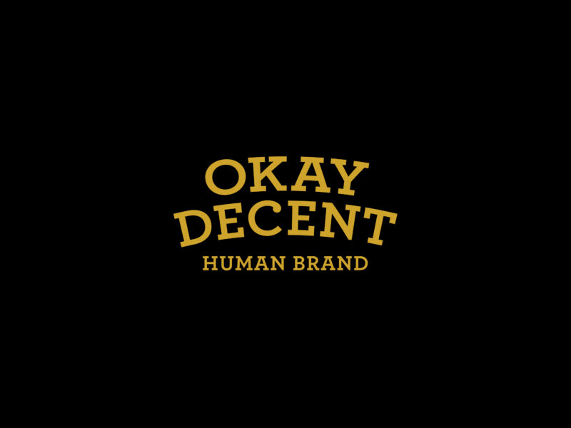 Okay Decent Human Brand Logo designed by Heavy Heavy